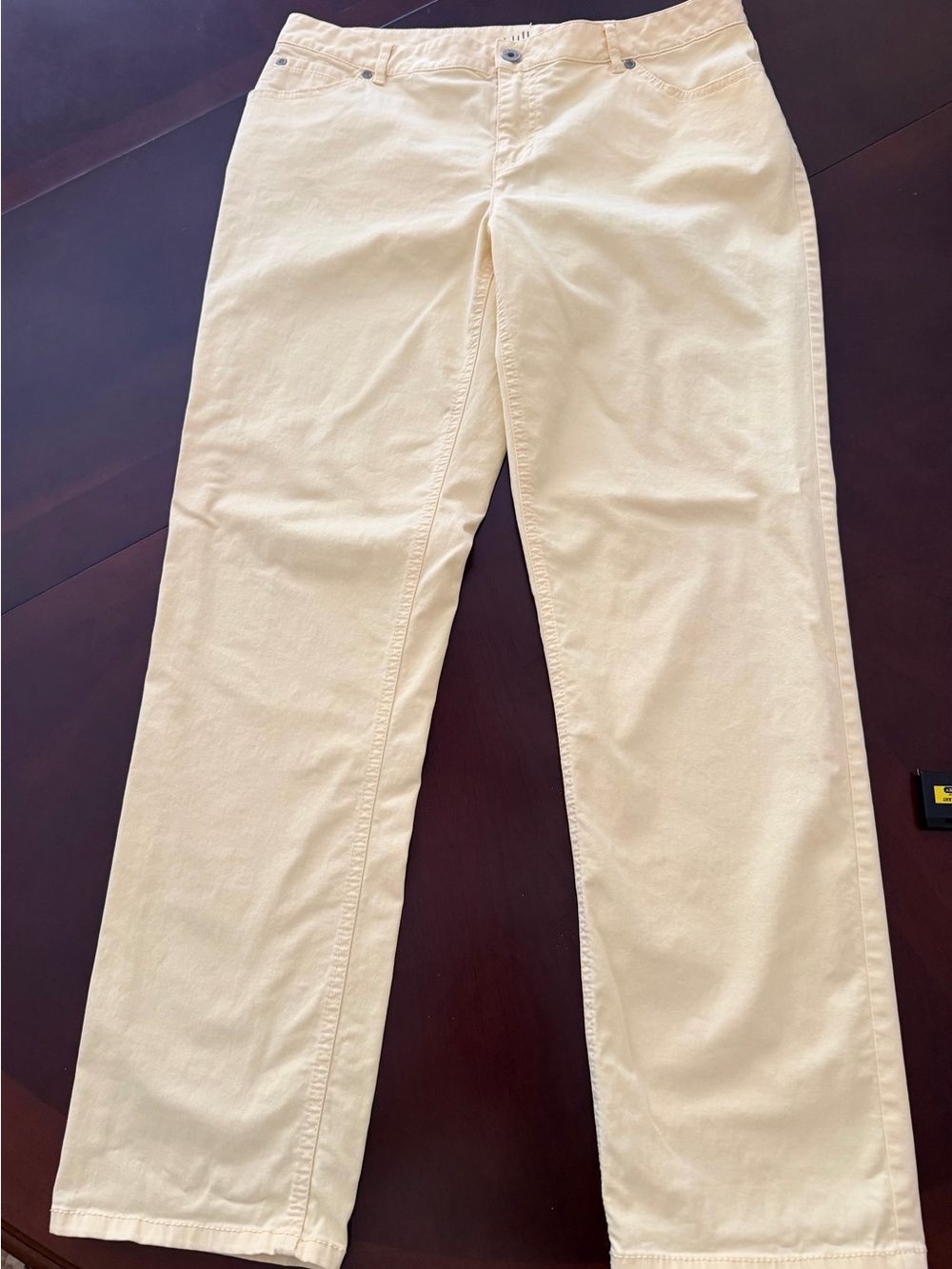 J.Jill Relaxed Fit Yellow Boyfriend Jeans Size 12